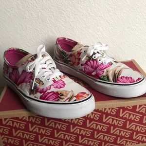 Authentic floral Vans